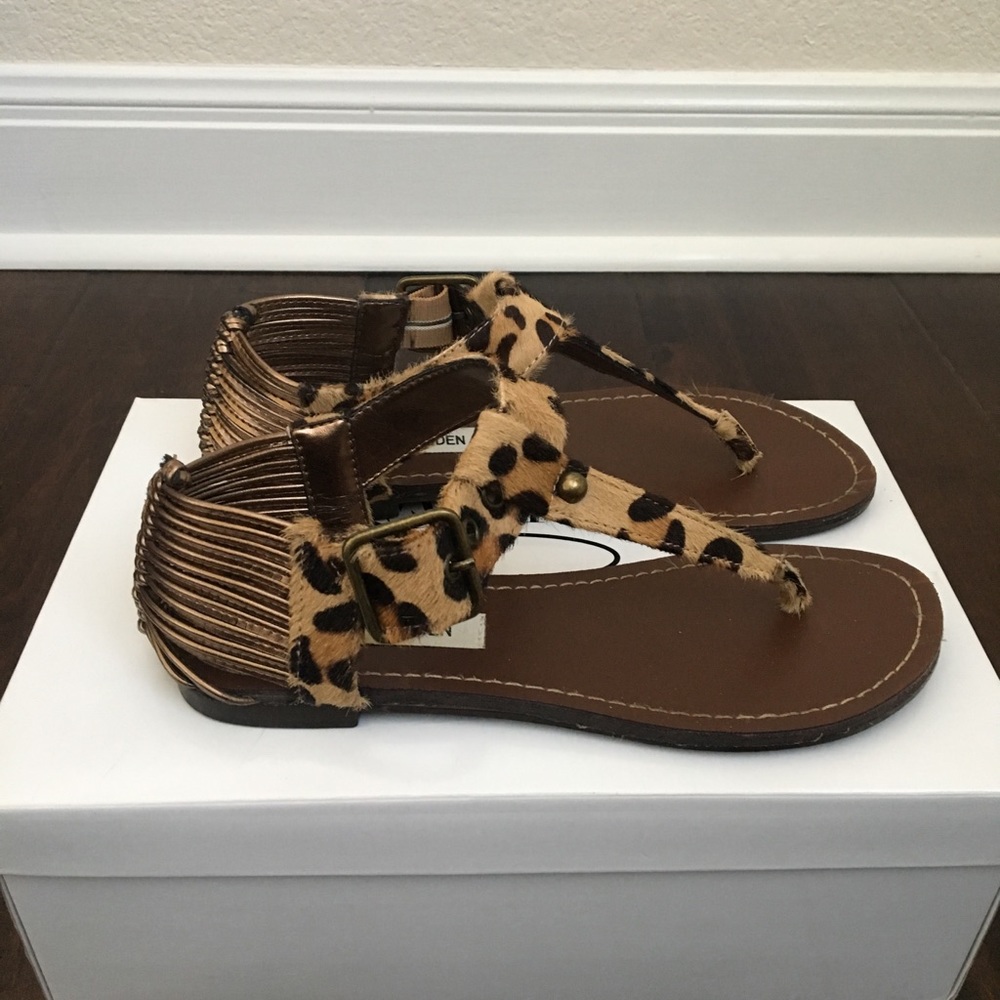 Steve Madden Leopard Sandals - Picture 3 of 4